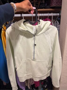lululemon athletica Light Mint Half-Zip Scuba Jacket